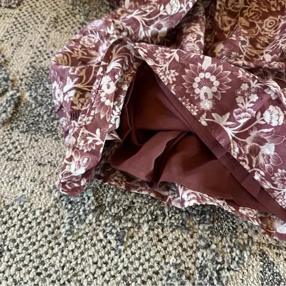 New Cottage Rose Floral Oversized Cotton Tunic Blouse Feminine Top Dress - Picture 6 of 8